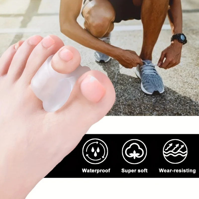 2-Pack Soft Silicone Toe Separator-Comfortable and Flexible Design, Suitable for All Toes, Toe Separator Suitable for Daily Use