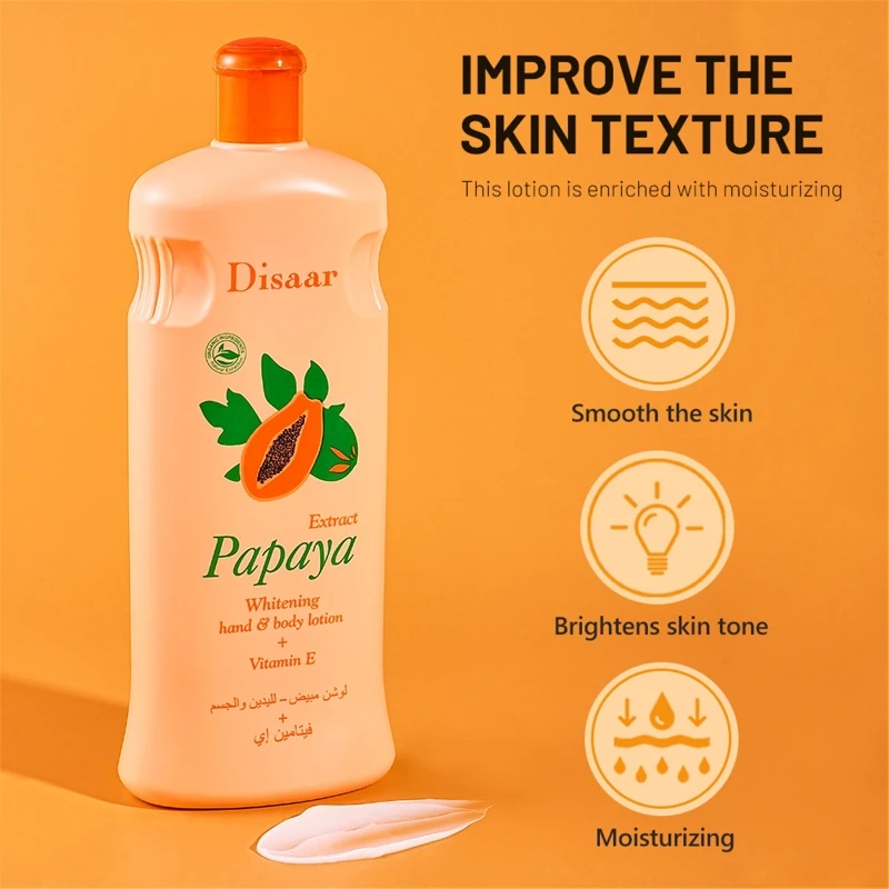 Papaya Whitening Body Lotion Moisturizer Lightening Smooth Skin Anti-cracking Skin Body Care Cream Nourishing Lotion