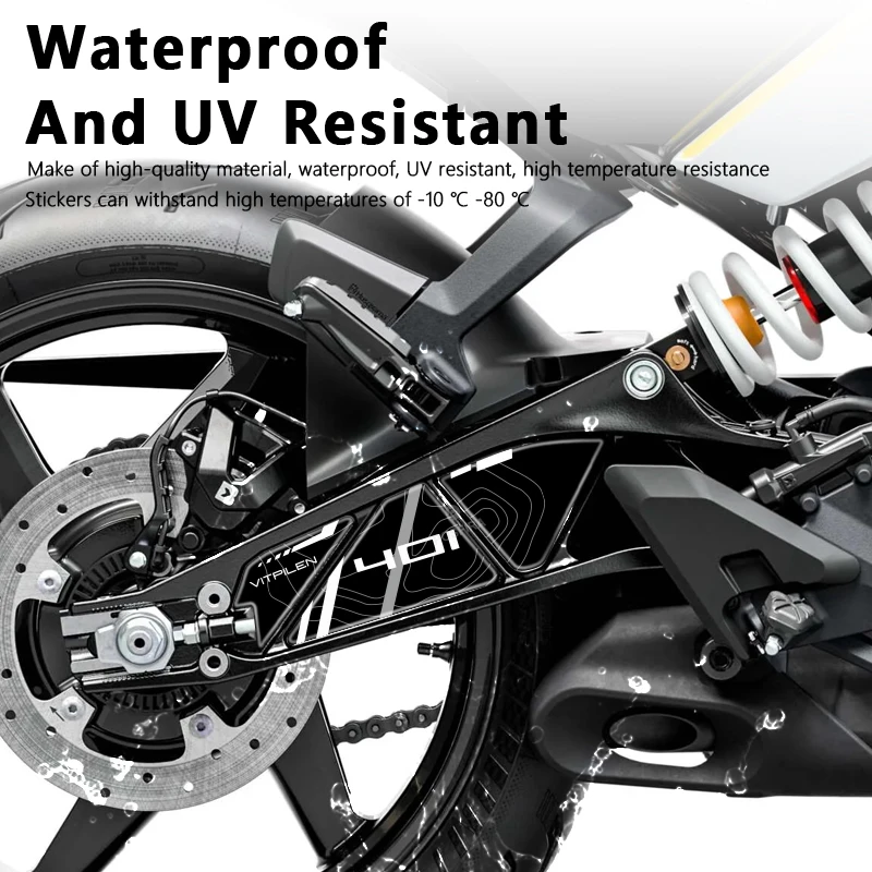 POSFIRA Motorcycle Swingarm Sticker 3D Epoxy Resin Decals for Husqvarna Vitpilen 401 2024-2025 Vitpilen401 Swing Arm Accessories - view 4