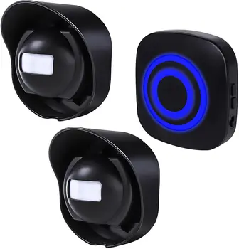 Vialetto wireless Allarme lungo 328 piedi Rilevatore di movimento esterno resistente alle intemperie Avviso di sicurezza-Proteggi la proprietà esterna/interna