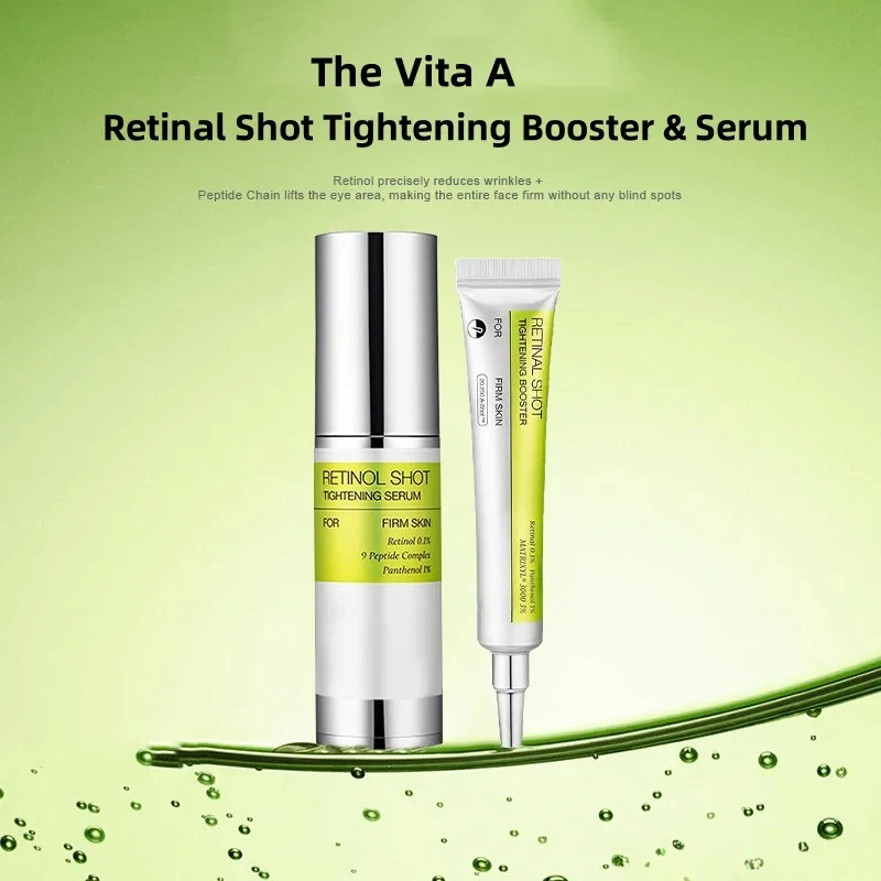 Korean Skincare Set The Vita-A Retinal Shot Tightening Booster Eye Cream & Serum, Nourishing,Facial Anti-Aging Firming Essence