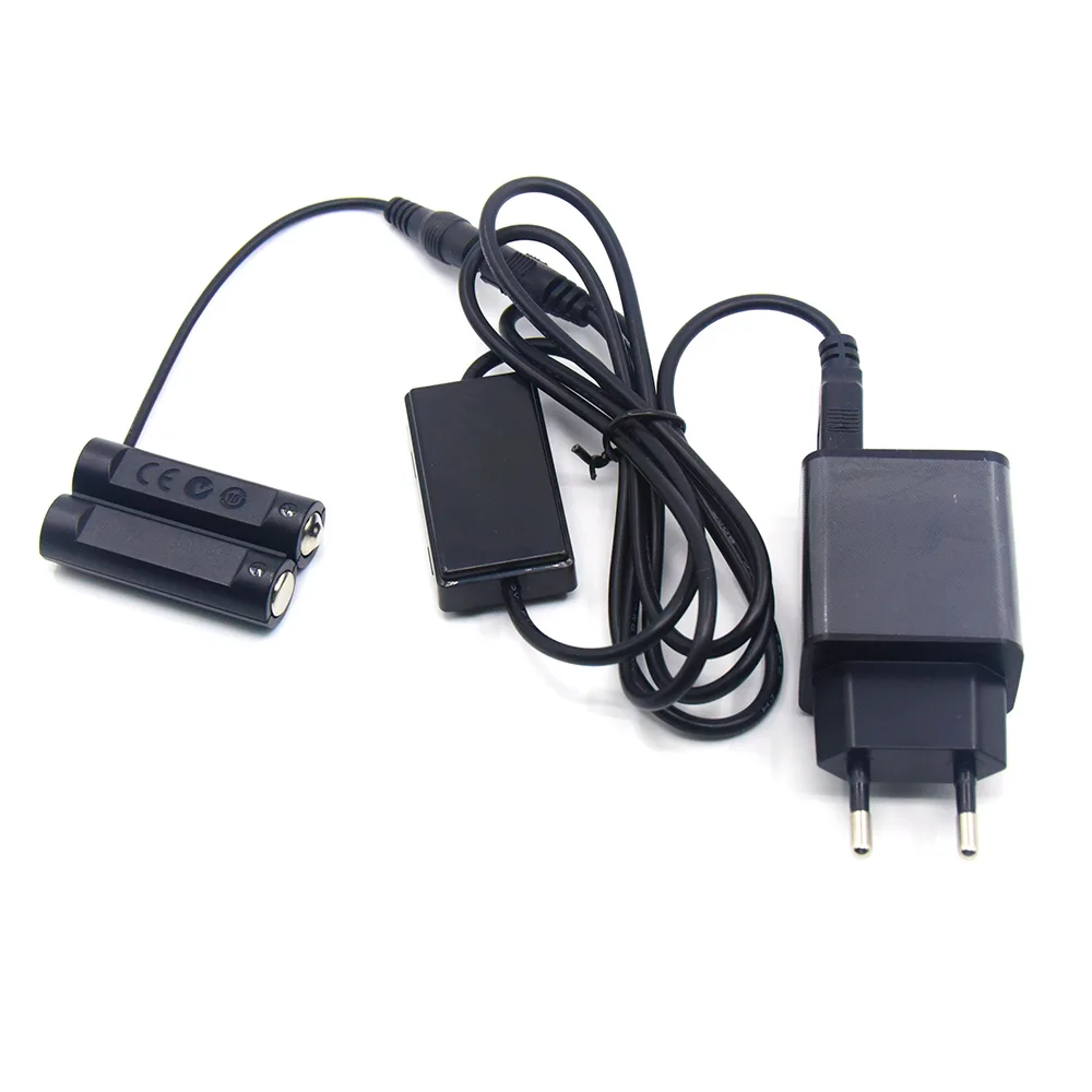 5V USB Power Cable AA Dummy Battery DR-DC10 DC Coupler+Quick Charger for Canon A1300 A1400 A800 A810 SX150IS SX160IS Camera