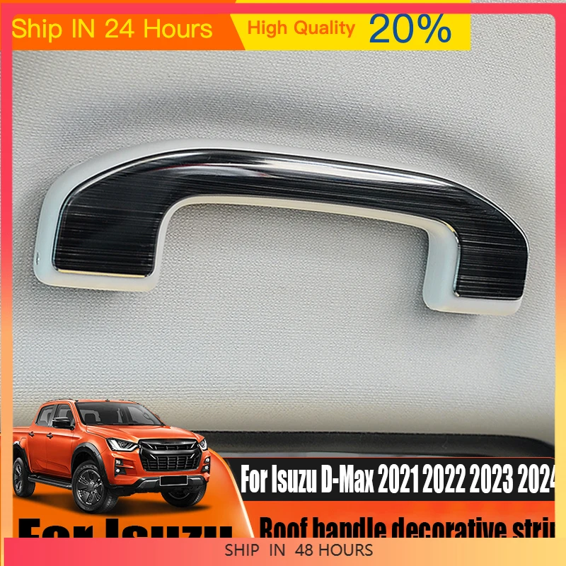 New Modified roof handle decorative strip automotive interior decoration accessories For Isuzu D-Max 2021 2022 2023 2024