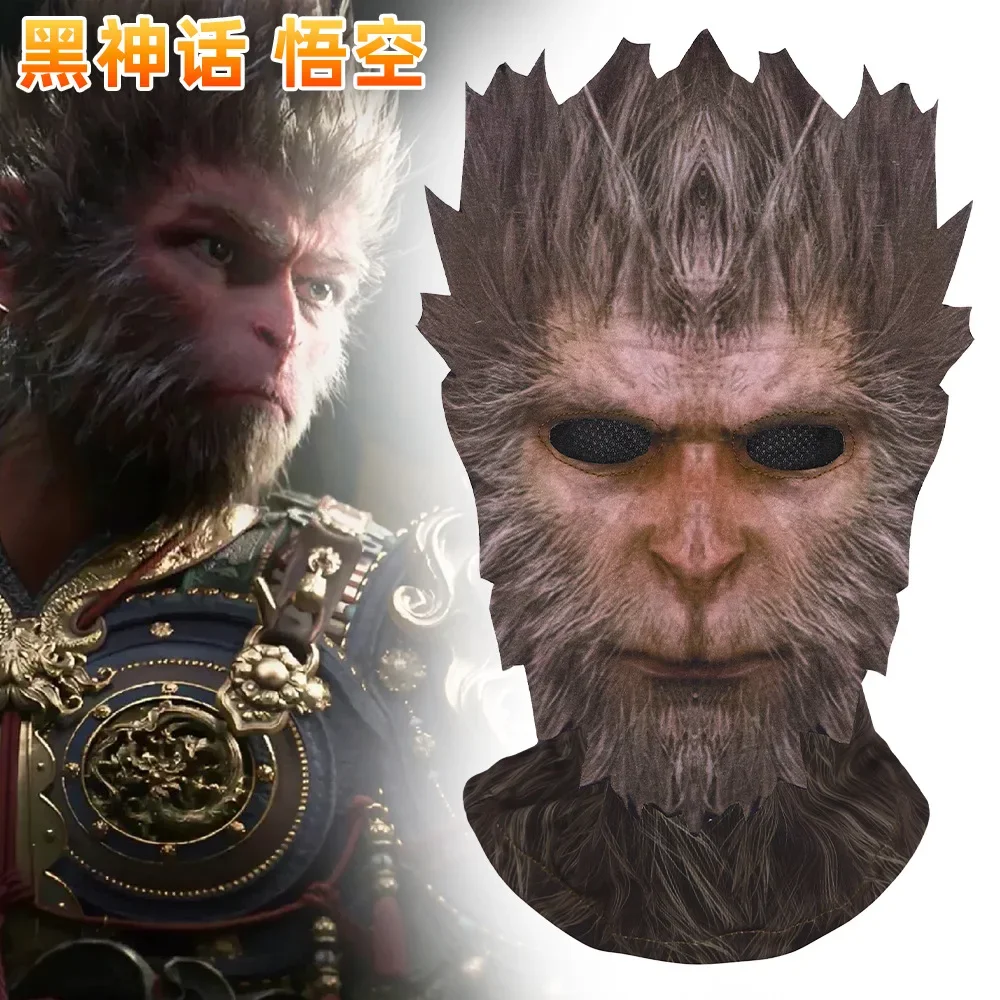 

Black Mythology Goku Mask, Heaven Equal Great Saint Mask, Funny Monkey Headset, Halloween Game COS Costume