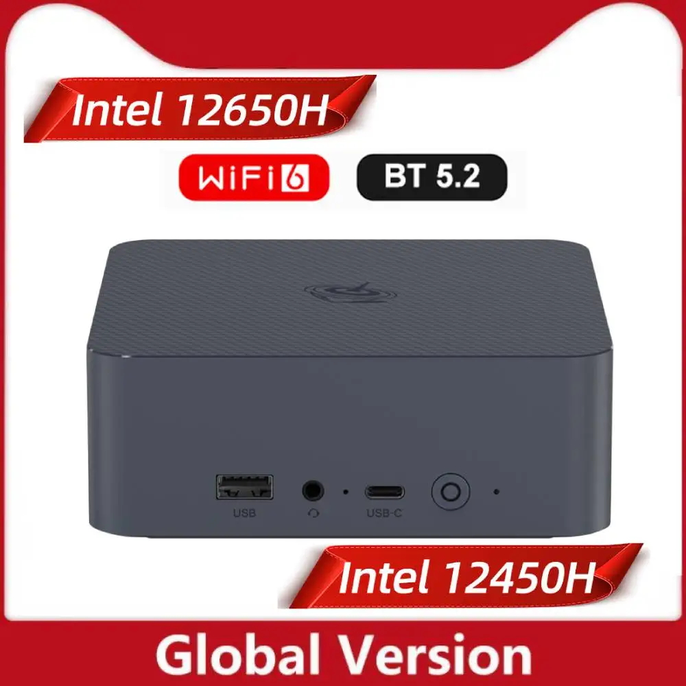 Intel Core i5 12450H i7 12650H 24GB DDR5 500GB 1TB SSD Beelink EQI12 Office Mini PC Wifi6 BT5.2 Desktop Laptop Game Computer