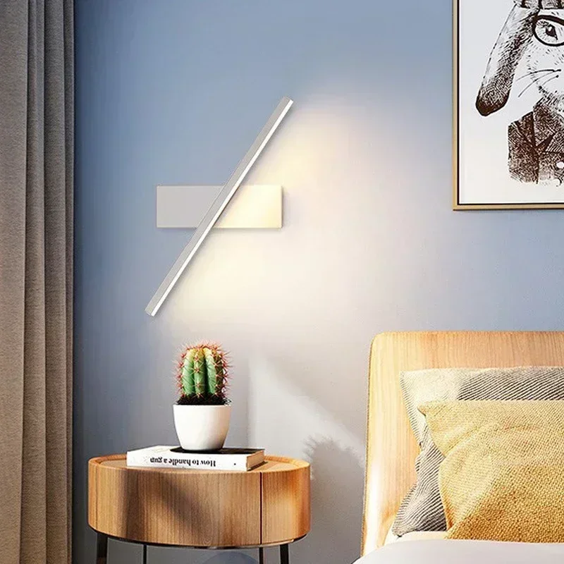 الحديثة وحدة إضاءة LED جداريّة ضوء الأجهزة تدوير مرآة حمام مصباح لغرفة النوم غرفة المعيشة خط داخلي شمعدانات جدارية تركيبة إضاءة