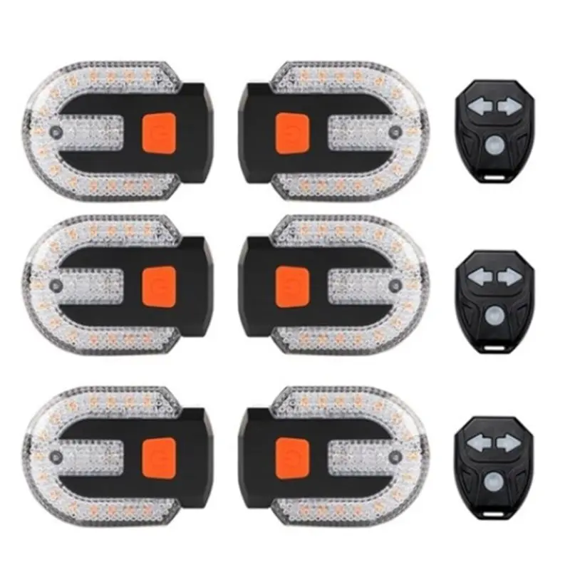 

【SPECIAL】Waterproof Strobe Bike Rear Light, 6Pcs Turn Signals For Bicycles Featuring Integrated Alarm, Remote Control Tail Light