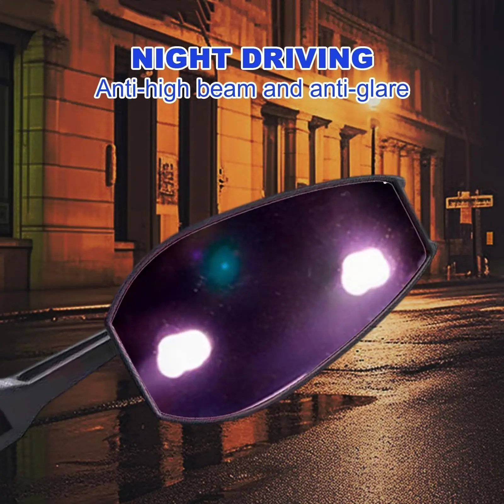 

Motorcycle Mirrors For Handlebars Scooter Mirrors Anti-glare High Definition Vibration Resistant Reflector For Commuting