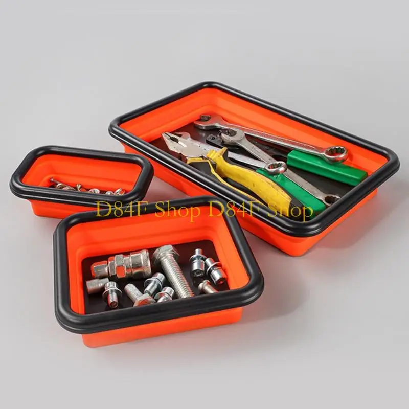 D84F Silicone Screw Bowl Tool Part Storage Box Plumber Carpenters Tool