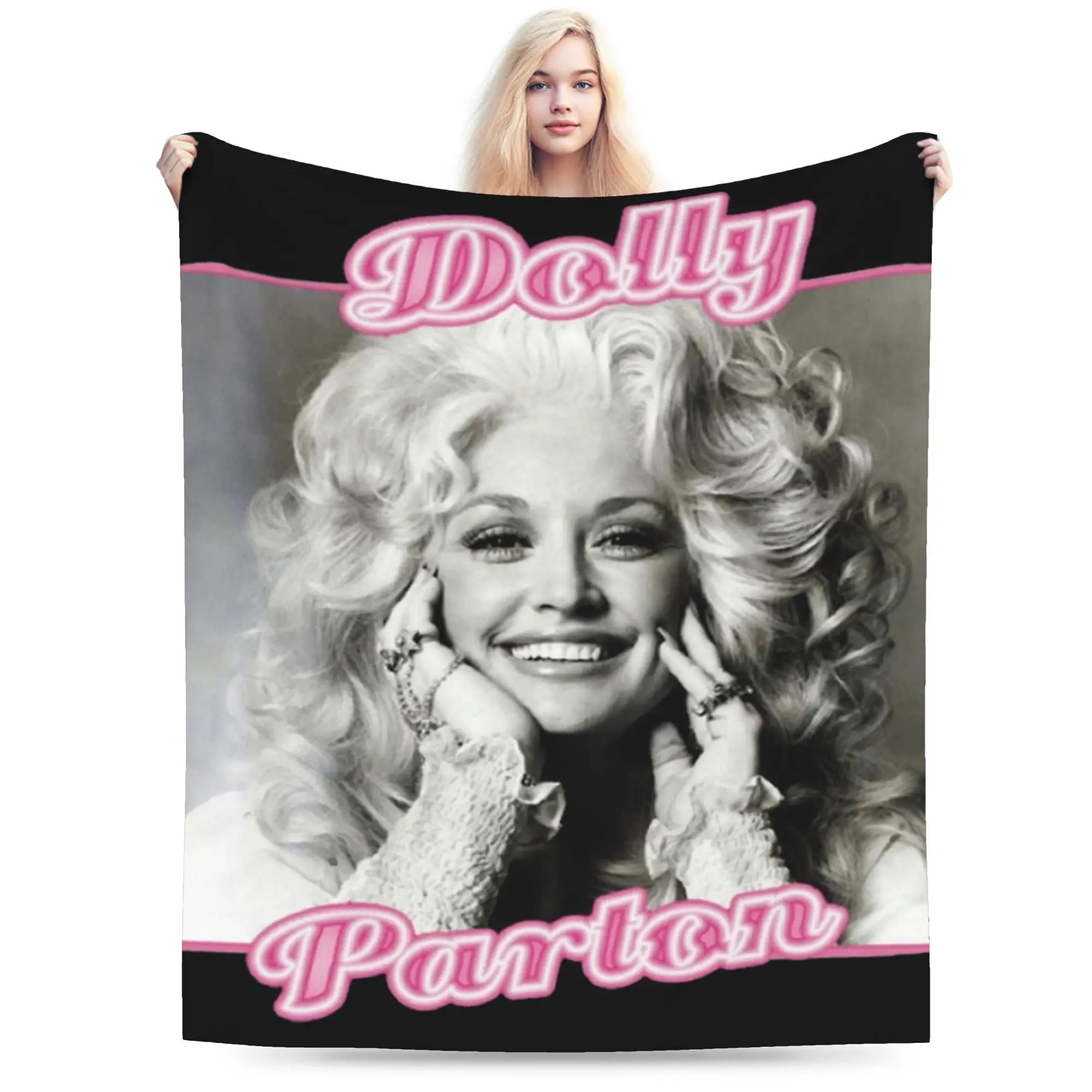 New RIP Dolly Parton Blanket Super Soft Flannel  Cozy Throw Blanket Machine Washable
