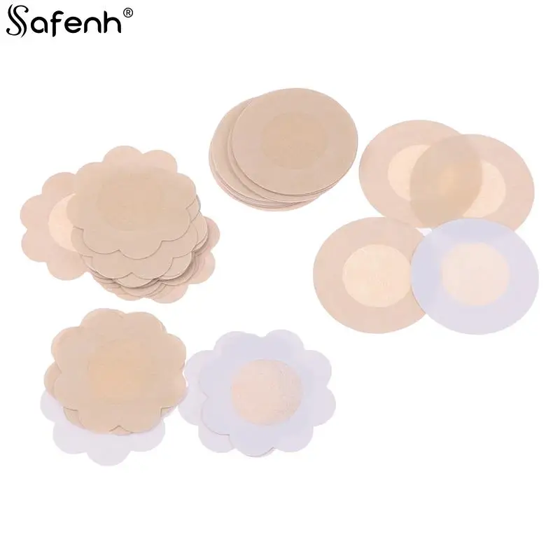 10Pairs Women's Invisible Breast Lift Tape Cover On Bra Nipple Stickers Chest Stickers Adhesive Bra Nipple Covers Accessories