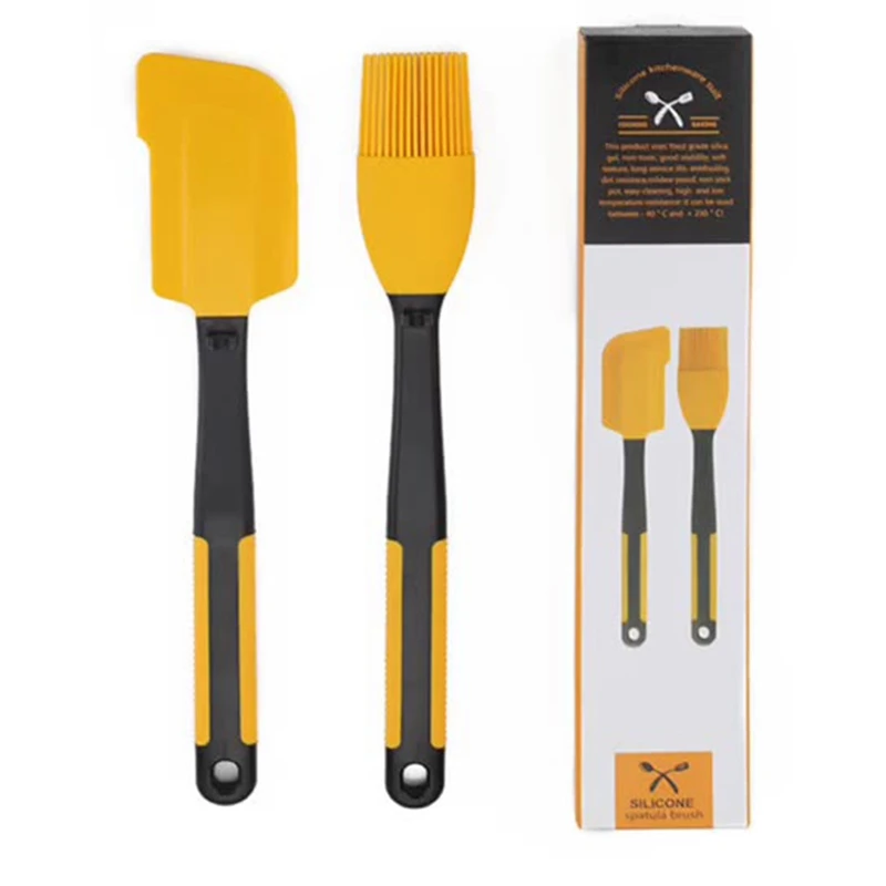 Silicone Spatula Set Large Heat-Resistant Barbecue Oil Brush Cake Cream Spatula Baking Tool