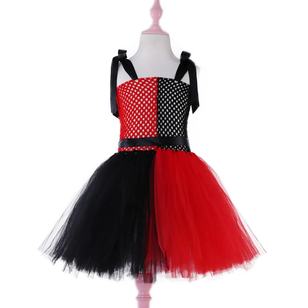 

Christmas Tutu Outfit Children's Costumes Girls Clown Dress Cosplay Skirt Tulle
