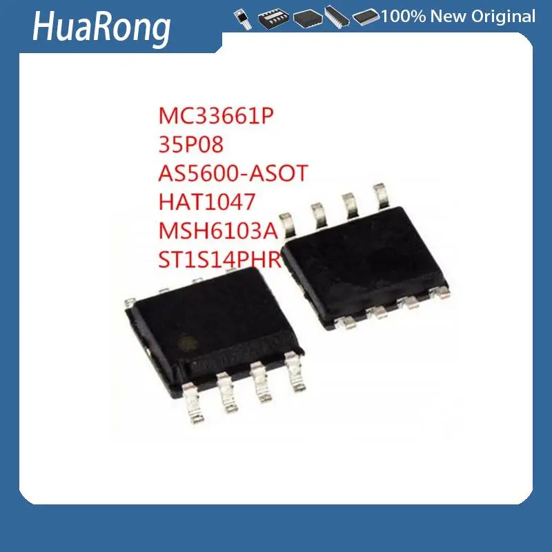 5PCS/LOT    MC33661P   35P08   AS5600-ASOT   AS5600    1047   HAT1047   MSH6103A    ST1S14PHR   ST1S14   SOP8