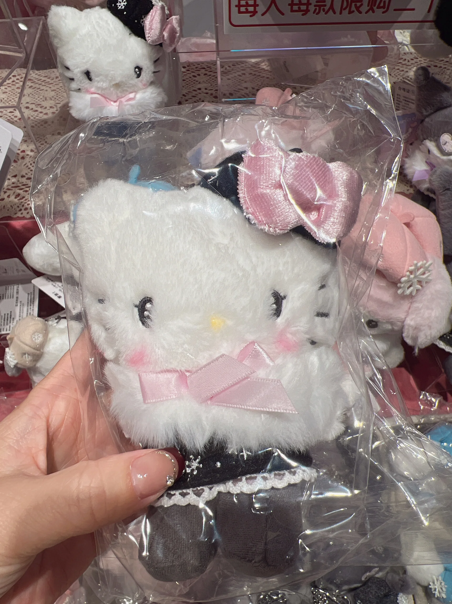 Sanrio Beret Series 2021, куклы, подвески, Kitty Melody Kuromi Cinnamoroll Pochacco Kawaii, аниме, плюшевые игрушки для детей, подарок