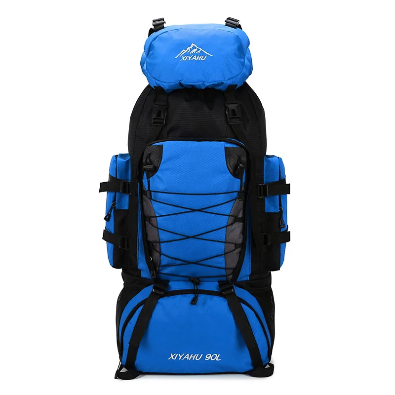 Large 90L  Large Capacity Outdoor Climbing Travel Bag Camping Backpack Waterproof Hiking Trekking Sport Bag  Men Women