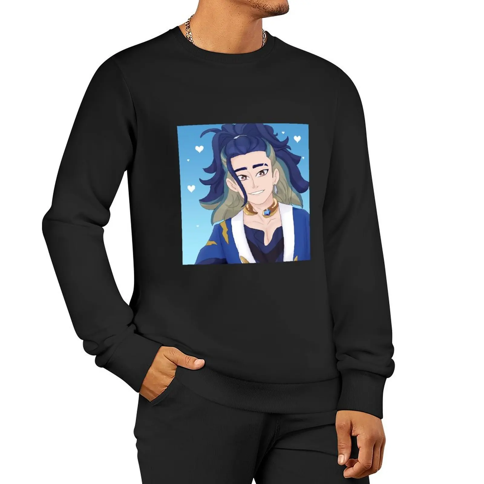 

Blue Clan Leader Adaman Pullover Hoodie aesthetic clothing tracksuits autumn sweatshirt men
