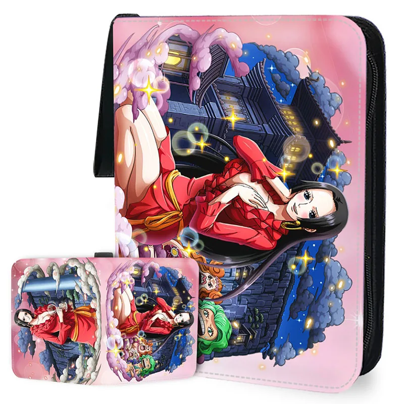 One Piece Card Album Book Folder 400pcs/900pcs Anime Playing Trading Game Card Collection Portable Case Zipper Binder Holder