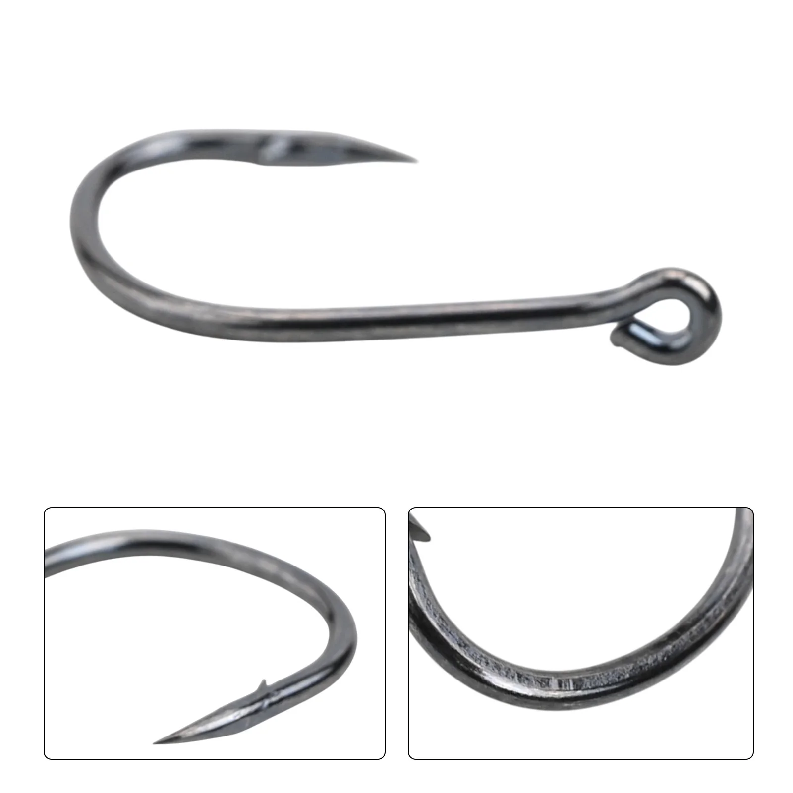 100 500pcs/ Box Fishing Hook Kit High Carbon Steel Multiple Sizes Perforated Fishhook Fly Hooks Set Fishing Accessories