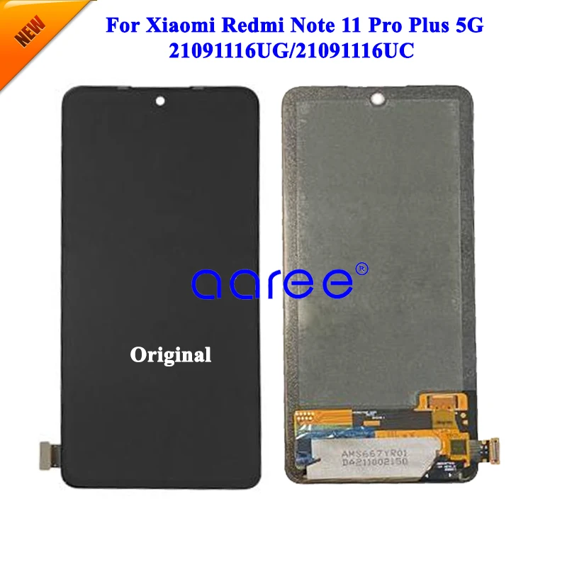 AMOLED LCD Display Original For Xiaomi Redmi Note 11 Pro Plus 5G  LCD Display LCD Screen Touch Digitizer Assembly