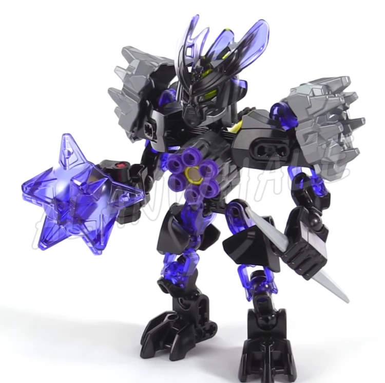 6 tipos Bionicle criatura combinada Protector maestro de tierra hielo fuego Onua Kopaka 6004 juguetes de bloques de construcción compatibles con el modelo
