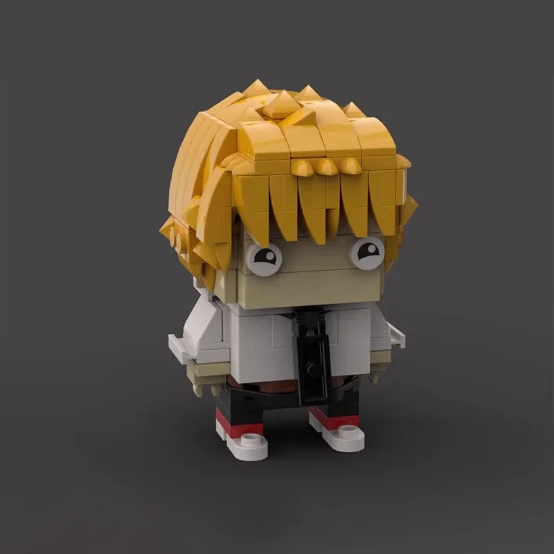 MOC Idea Anime-Figuren Chainsaw Man Bausteine Pochita Denjied Mini-Puppe Modell DIY Kinder-Puzzle Montage-Spielzeug Geburtstagsgeschenk – Detail 2