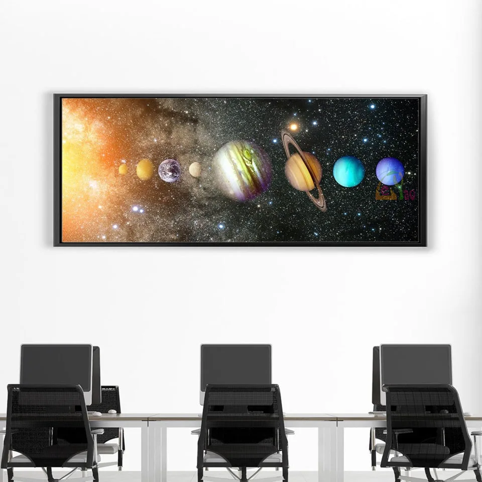 Outer Space Diy Diamond Painting Solar System Astronomy Diamond Mosaic Colorful Planets Galaxy Stars Decoration Astrology Gift