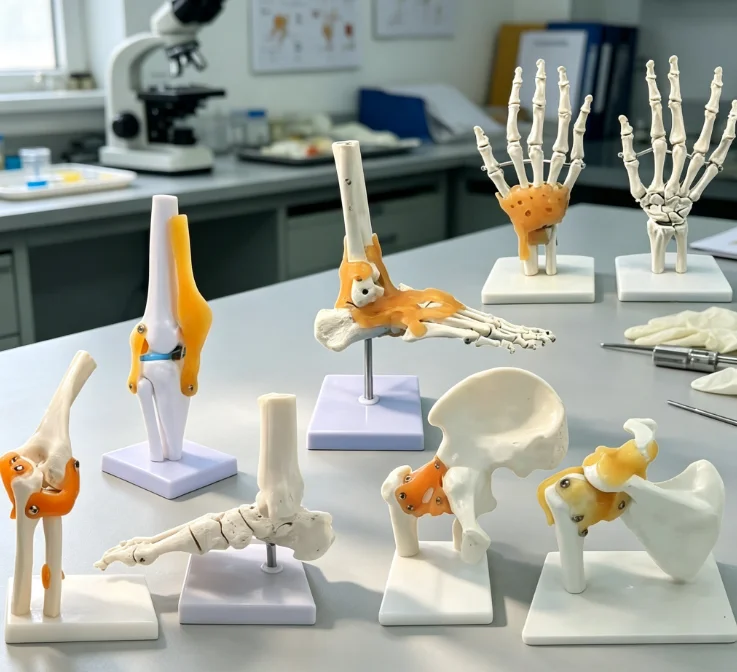 Educational Human Joint Bone Model with Ligaments - Knee Shoulder Elbow Hip Hand Foot Medical Teaching Aid for Students And Prof