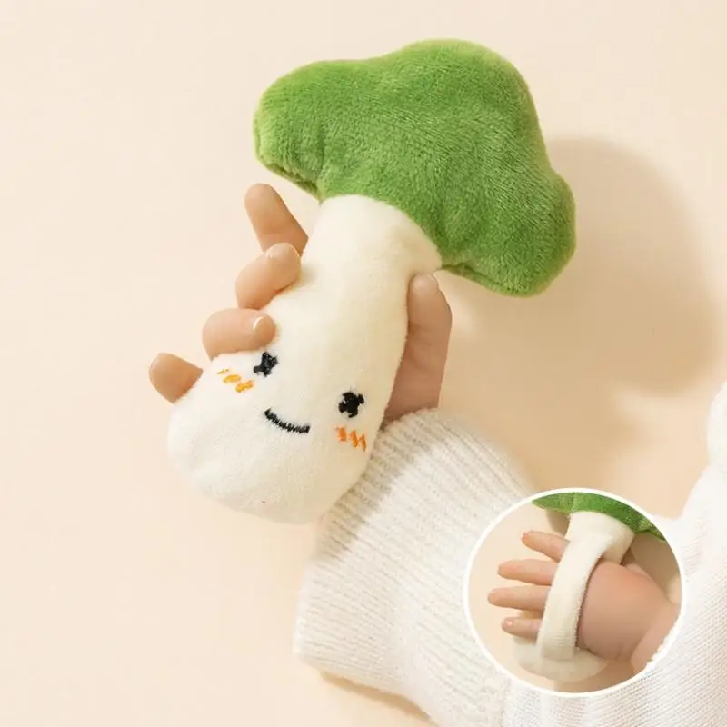 1Pc 野菜ぬいぐるみ幼児睡眠快適ハンドヘルド人形ぬいぐるみ大根キノコギフトハンドグリップ子供のおもちゃ