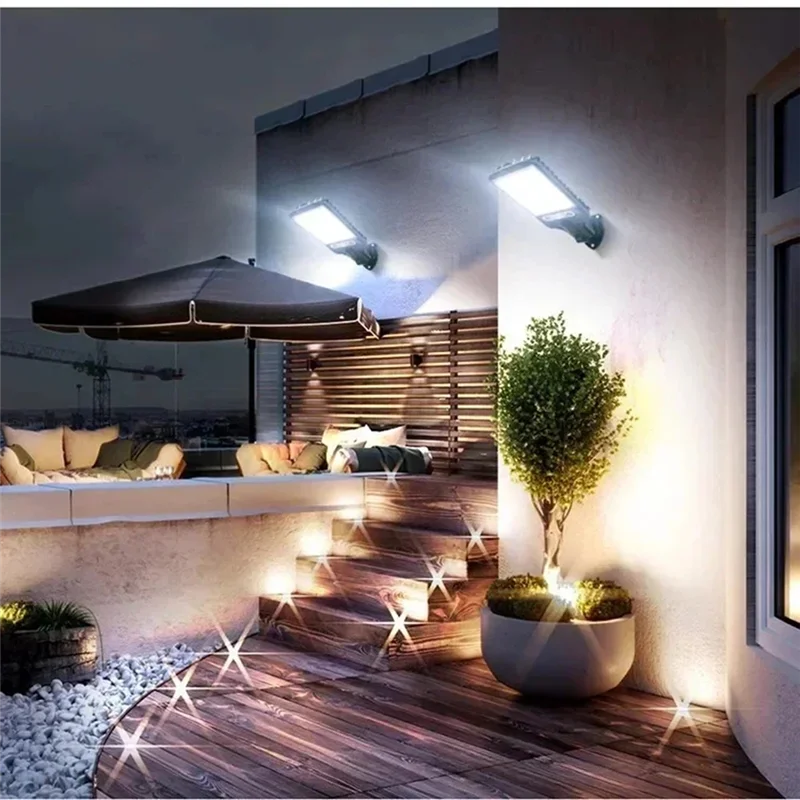 

ABZV-LED Outdoor Solar Lights Courtyard Waterproof Wall Lights Motion Sensors Garden Terrace Garage Solar Lights