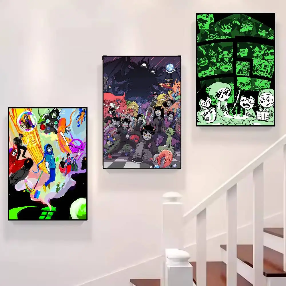 H-Homestuck Poster High Quality Print Waterproof Wall Art Sticker For Bar Living Room Decor Gift