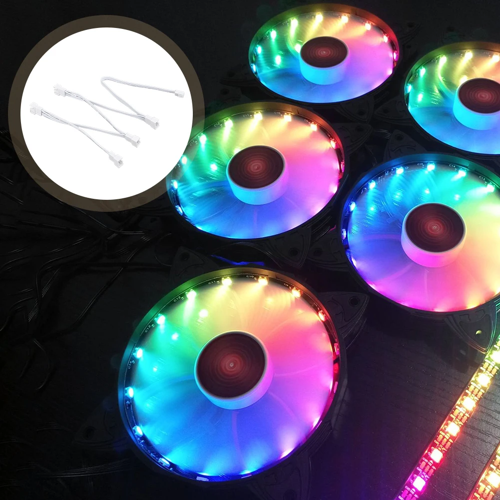 Портативный ШИМ-удлинитель, 5/6 способов, мощный мульти-сплиттер, женский и мужской ПВХ-изоляционный материал для процессора компьютера