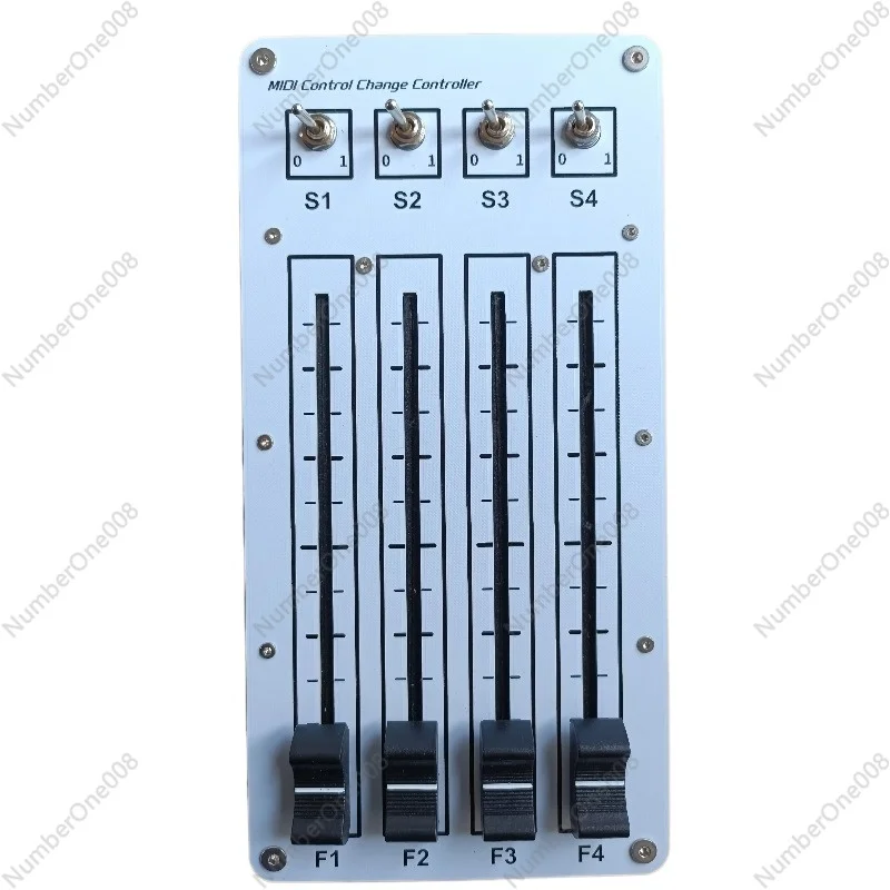 

MIDI CC Controller for DAW Software 4 Knobs 4 Switches 100mm Fader USB Interface