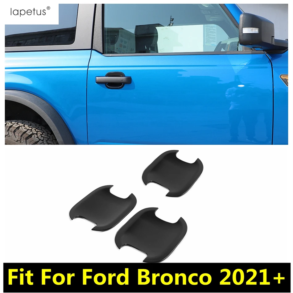 

2 / 5 Doors Version ABS Car Door Handle Bowl Bezel Protector Cover Trim For Ford Bronco 2021 2022 2023 Accessories Exterior Kit