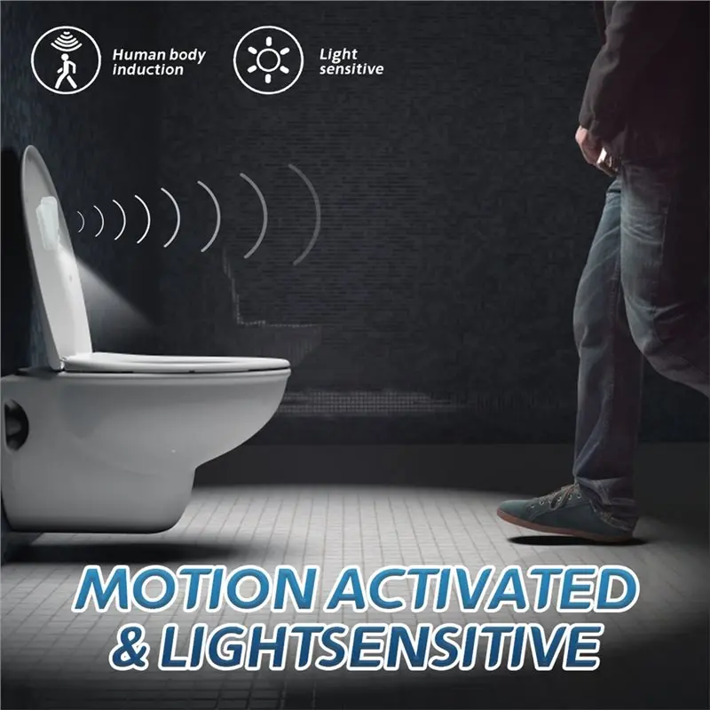 PZHI Toilet Night Light, Motion Sensor Potty Training Target, Light Projection for Toddler, Motion Activated Toilet Bowl Light,