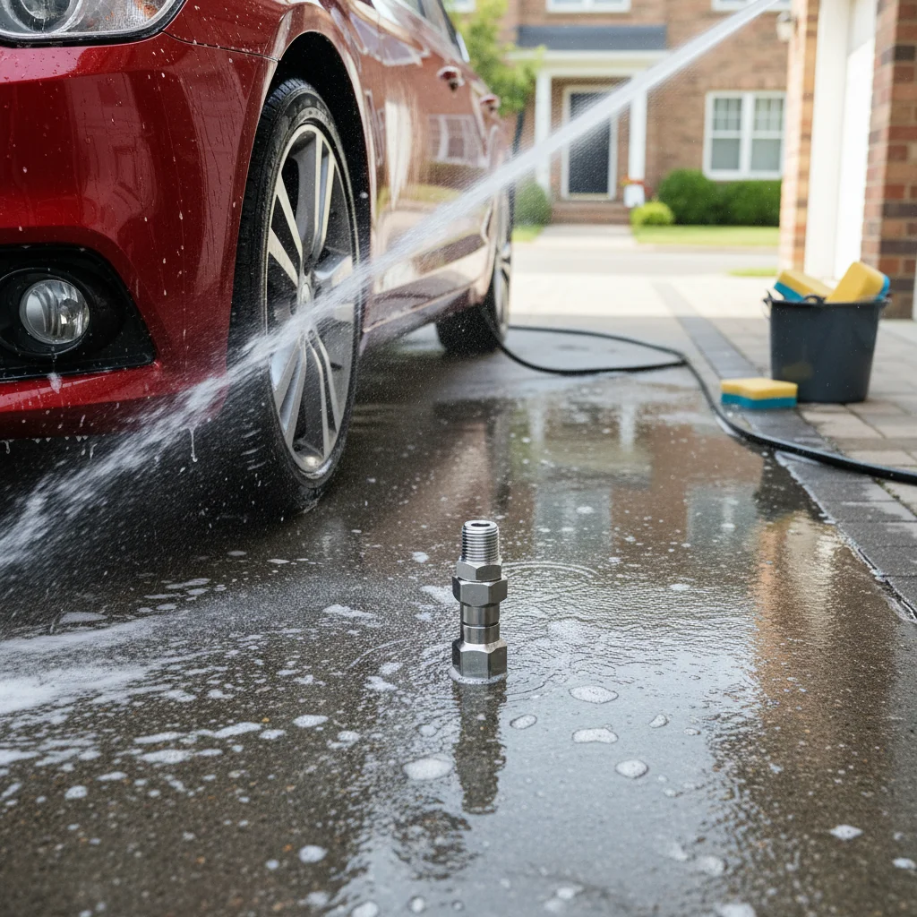 

Stainless Steel 360° Kink-Free Pressure Washer Swivel Fitting - 4500 PSI High Pressure Washer Adapter Accessories