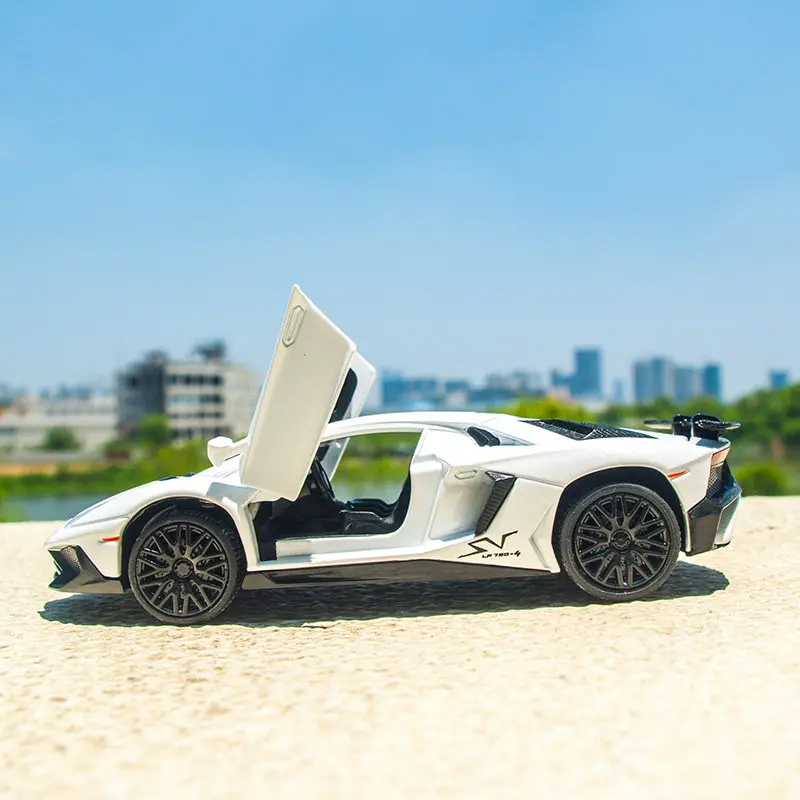 1:32 aventador LP750-4-スポーツ合金モデル,金属製の車モデル,トラック,モデル,ハイモデリング,子供のおもちゃ,ギフト