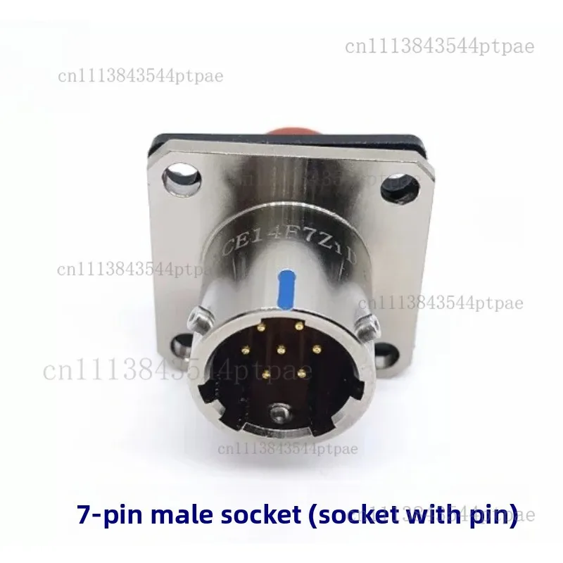 7-Pin aviation plug XCE14T7K1P1 socket XCE14F7Z1D1 connector 7-pin male and female connector