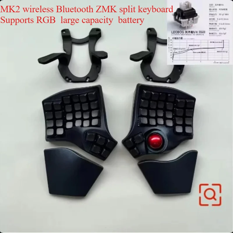 Charybdis MK2 自作分割ワイヤレスキーボード zmk New Charybdis MK2 SplitKeyboard Kit Custom Wireless Bluetooth