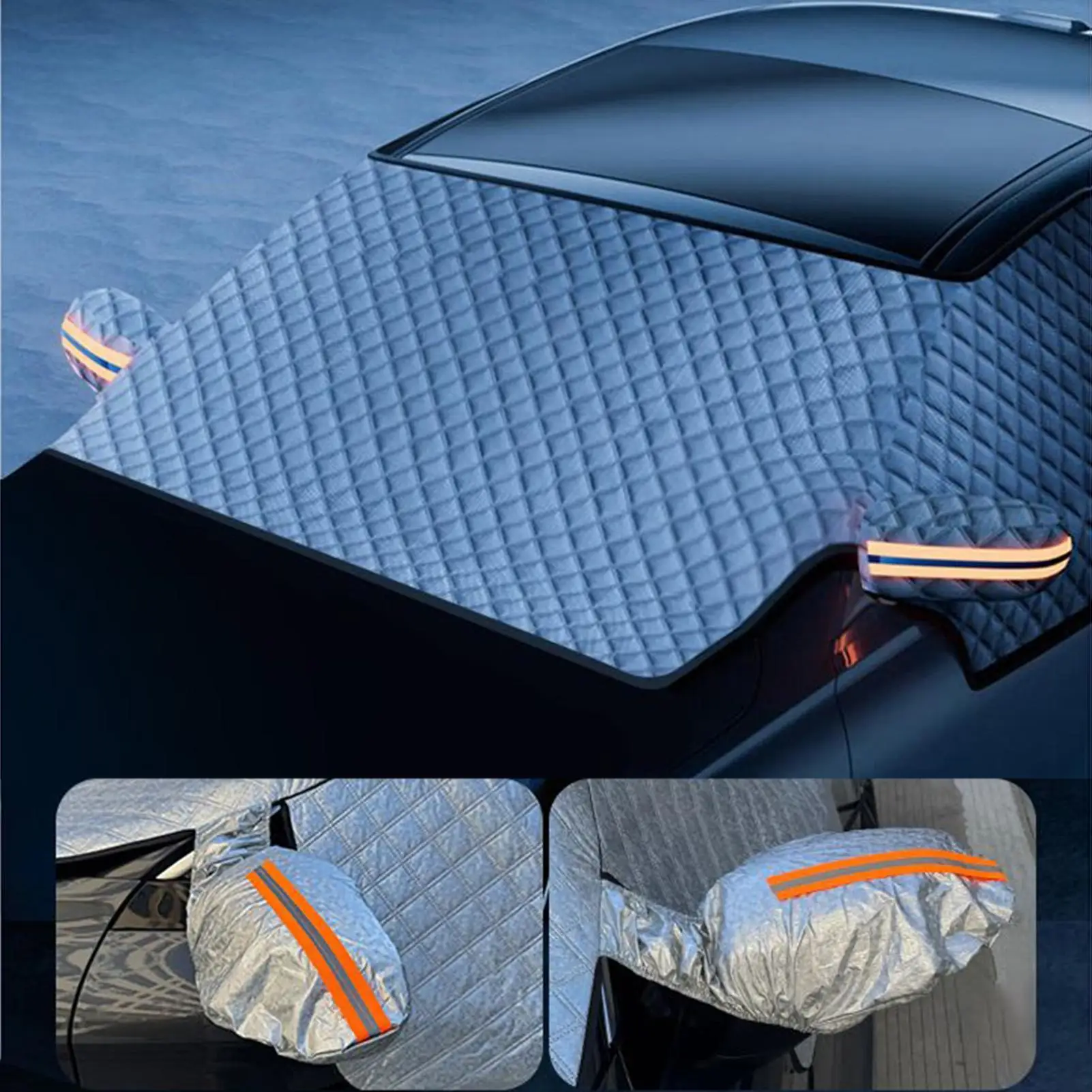Windshield Cover For Snow Magnetic Windscreen Guard Front Windshield Anti-Snow Block For Winter Snowy Days Freezing Rain SUVs