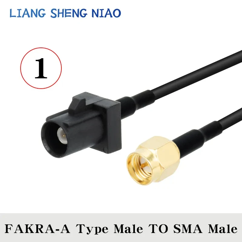 RG174 Coax Cable line FAKRA A TYPE TO SMA Male Female Coaxial cable Connector RF Crimp for Cable GPS Antenna 3G universal A TYPE