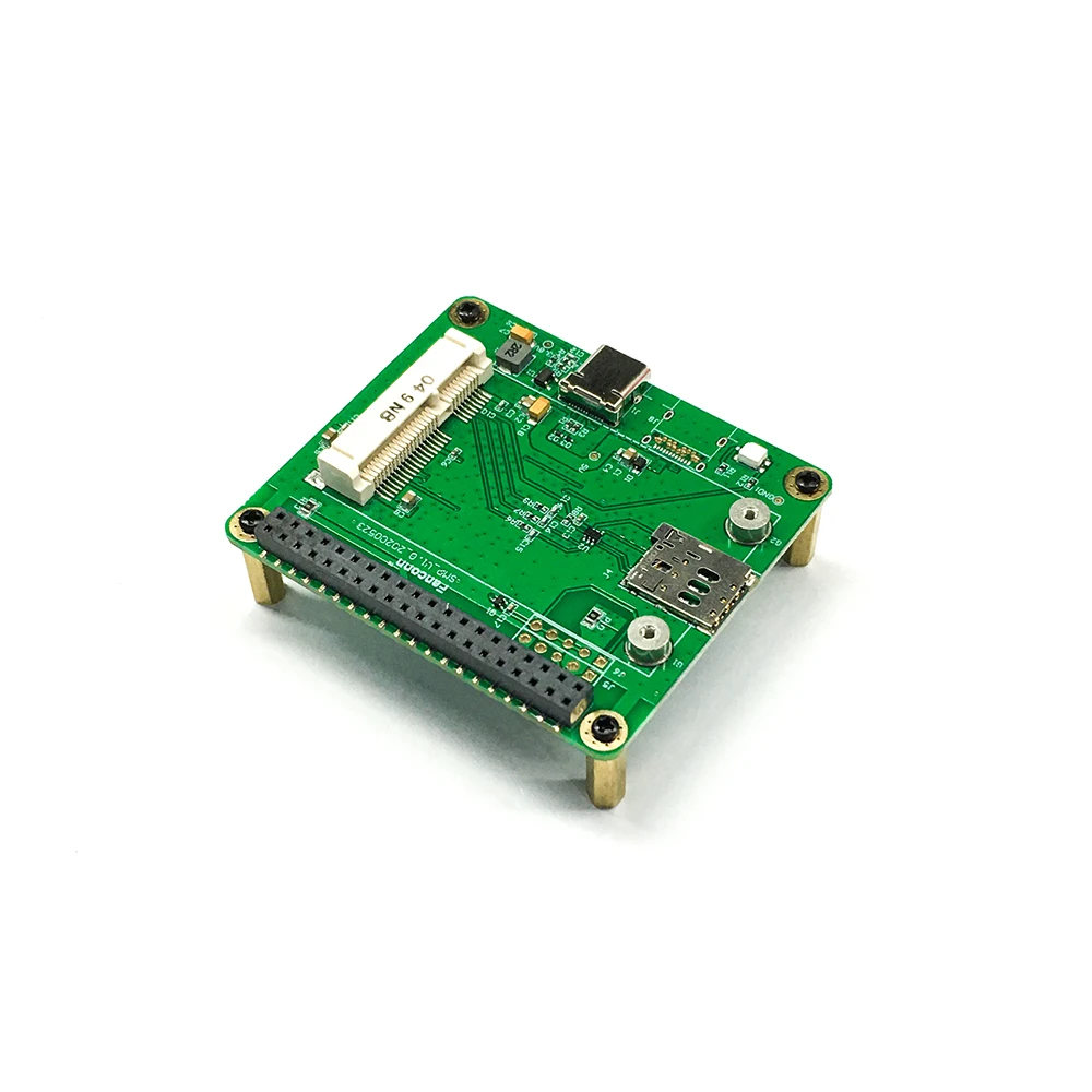 

FAN-4G-HAT Raspberry PI 4G module expansion board Development board Type-C Power supply supports multi-brand 4G modules