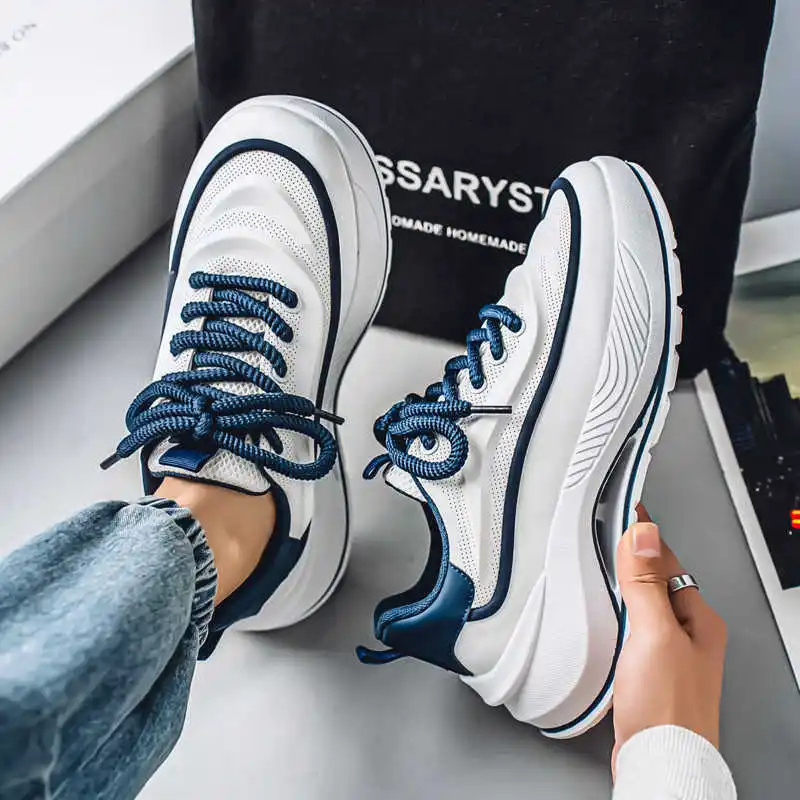 

High Platform Autumn-spring Men's Shoes Sport Big Size Boots Basketball Sneakers 46 Size Sneeker Idea Wide Foot Sapateneis