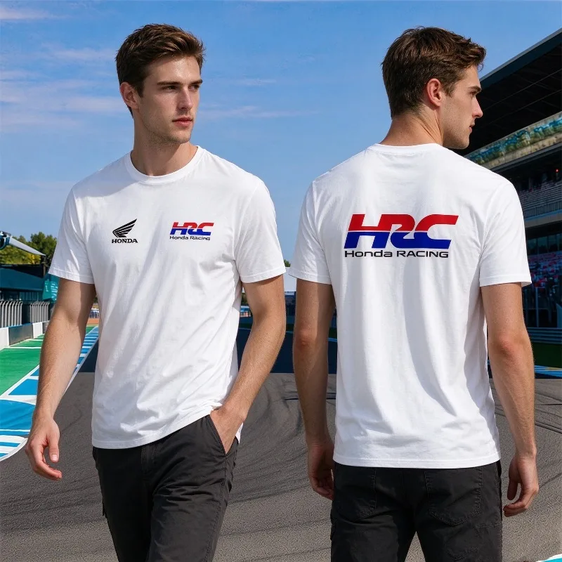 Men's and Women's T-shirts Racing Motorcycle Cultural Shirts Summer New Vintage Wing Riding Off-road Short Sleeves