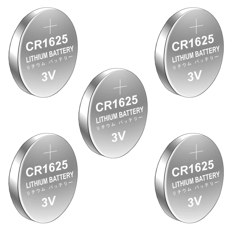  10/5-Count CR1625 Button Cell Batteries 3V Power Supply for Electronics Watch