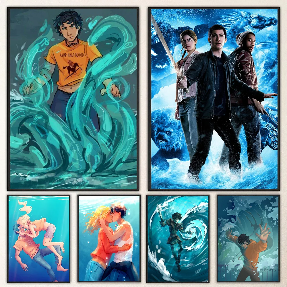 1pc Percy Jackson Poster Self-adhesive Art Waterproof Paper Sticker Coffee House Bar Room Wall Decor