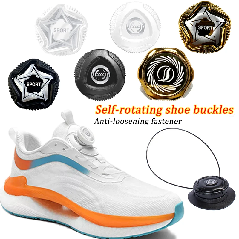 1pair Automatic Laces Sneakers Metal Wire Swivel Buckle Shoelaces Quick Lock No Tie Shoe Laces Kids/Adult Sport Shoe Shoestrings