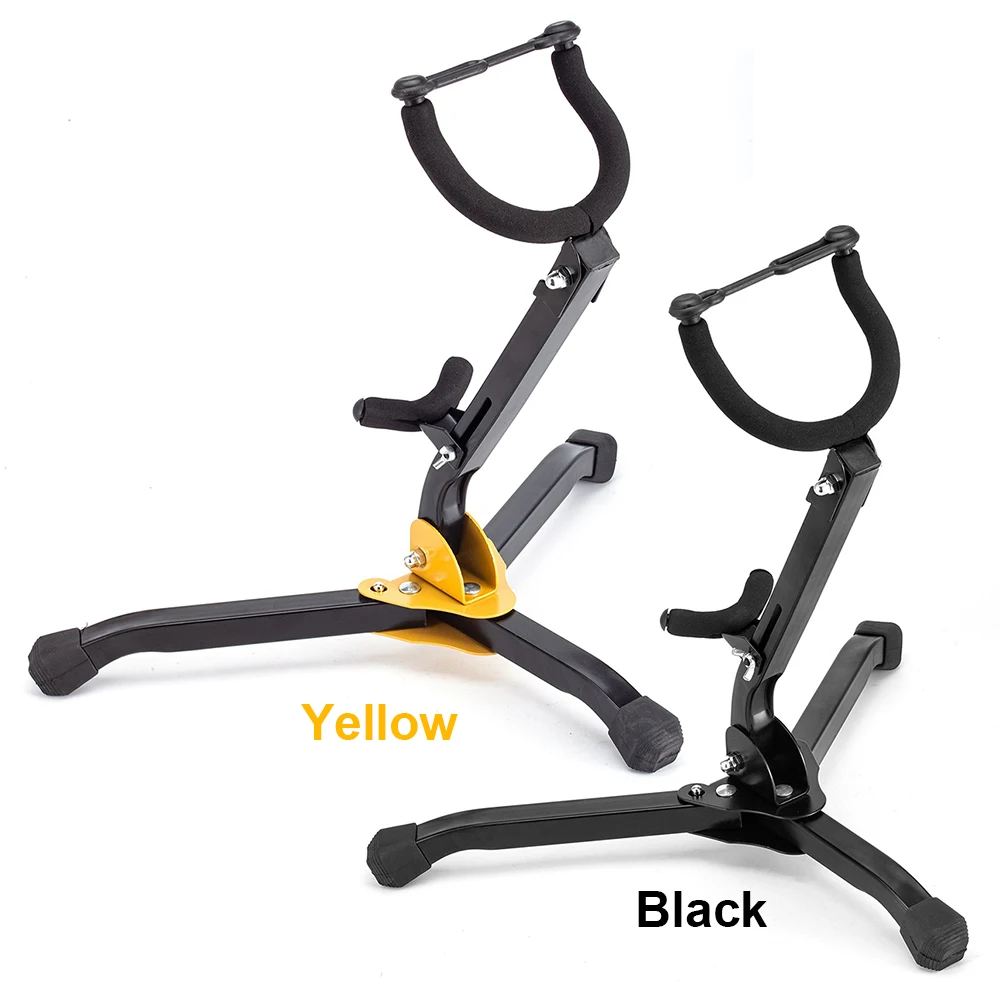 Alto Tenor Saxophone Stand Metal Folding Saxophone Stand Portable Saxophone Floor Bracket Wind Instrument Accessories