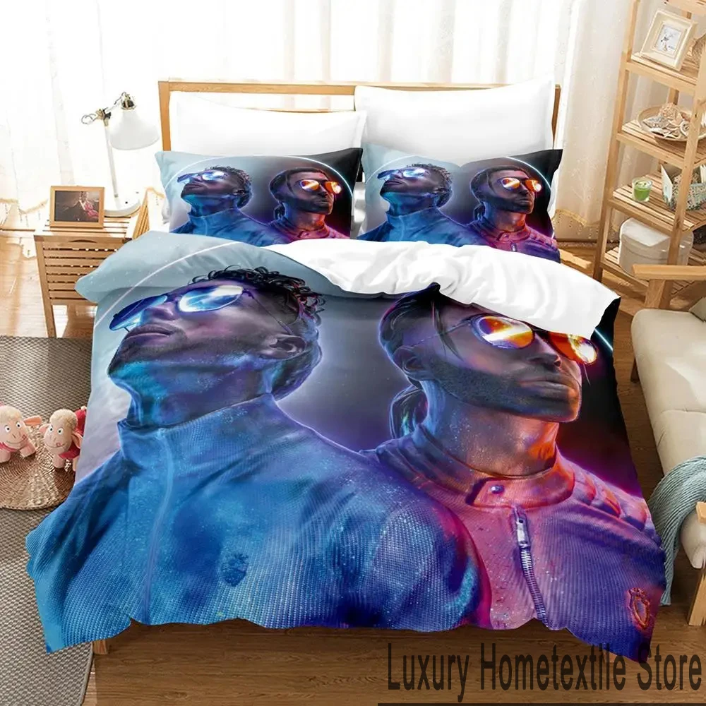 3D Print PNL Rap Duo Bedding Set Boys Girls Twin Queen King Size Duvet Cover Pillowcase Bed boys Adult Home Textileextile