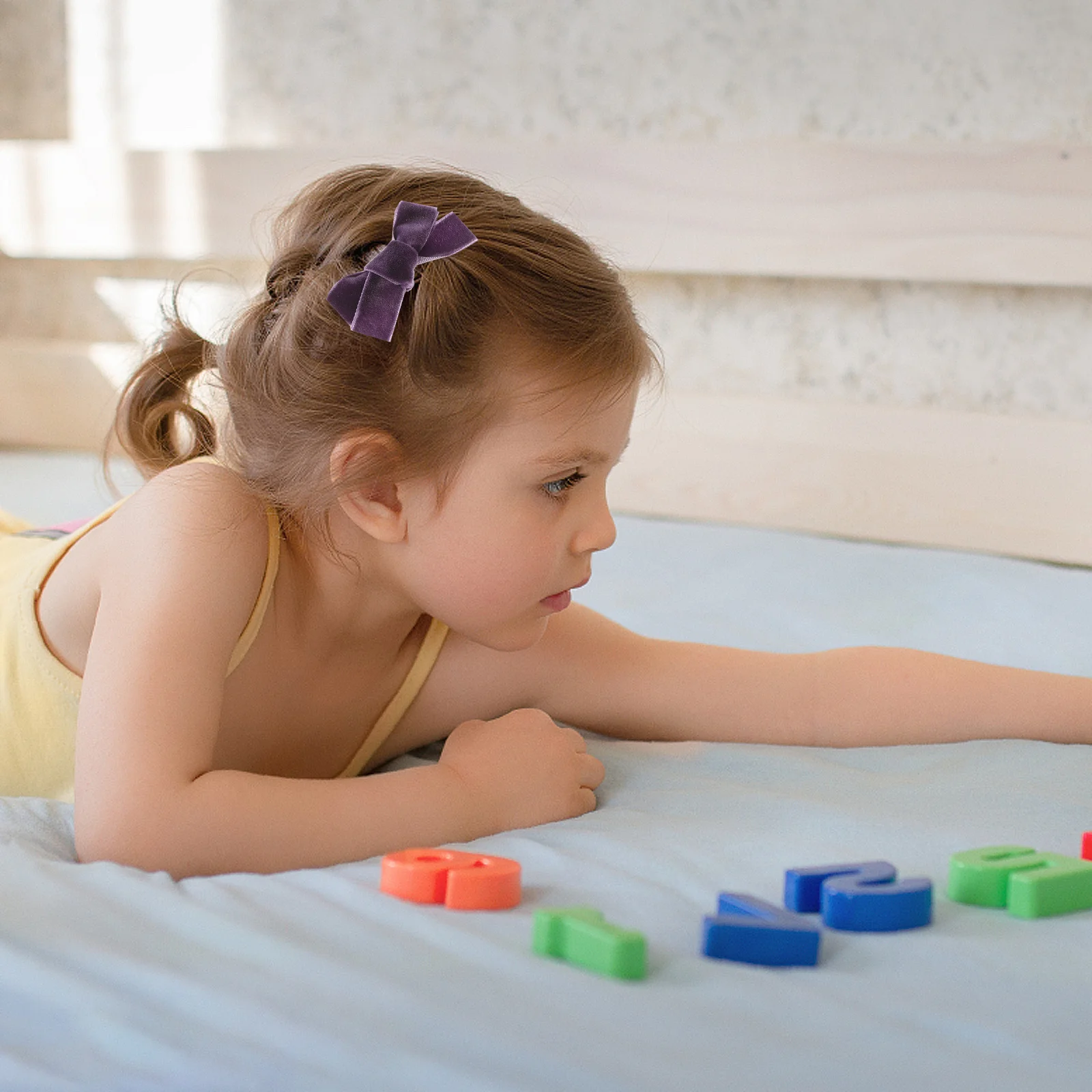 

3Pcs Small Bow Hair Clips Cute Girls Hair Accessories Long-Lasting Fade-Resistant Decorative Clips for Birthday Stage